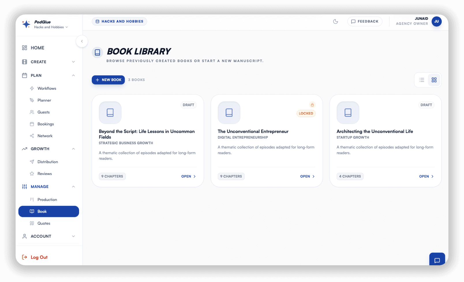 Book project list