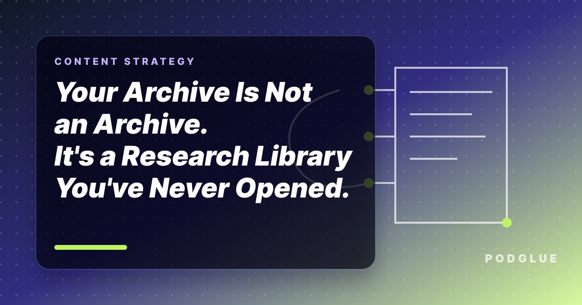 Your Archive Is Not an Archive. It's a Research Library You've Never Opened.